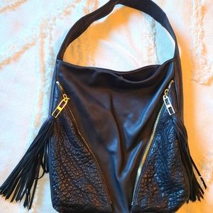 Kelsi Dagger black lambskin bag